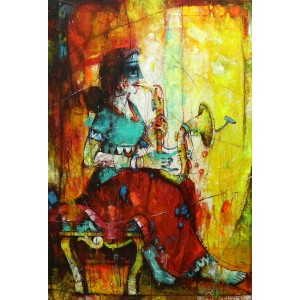 Janisar Ali, 24 x 36 Inch, Acrylic on Canvas, Figurative Painting, AC-NAL-036